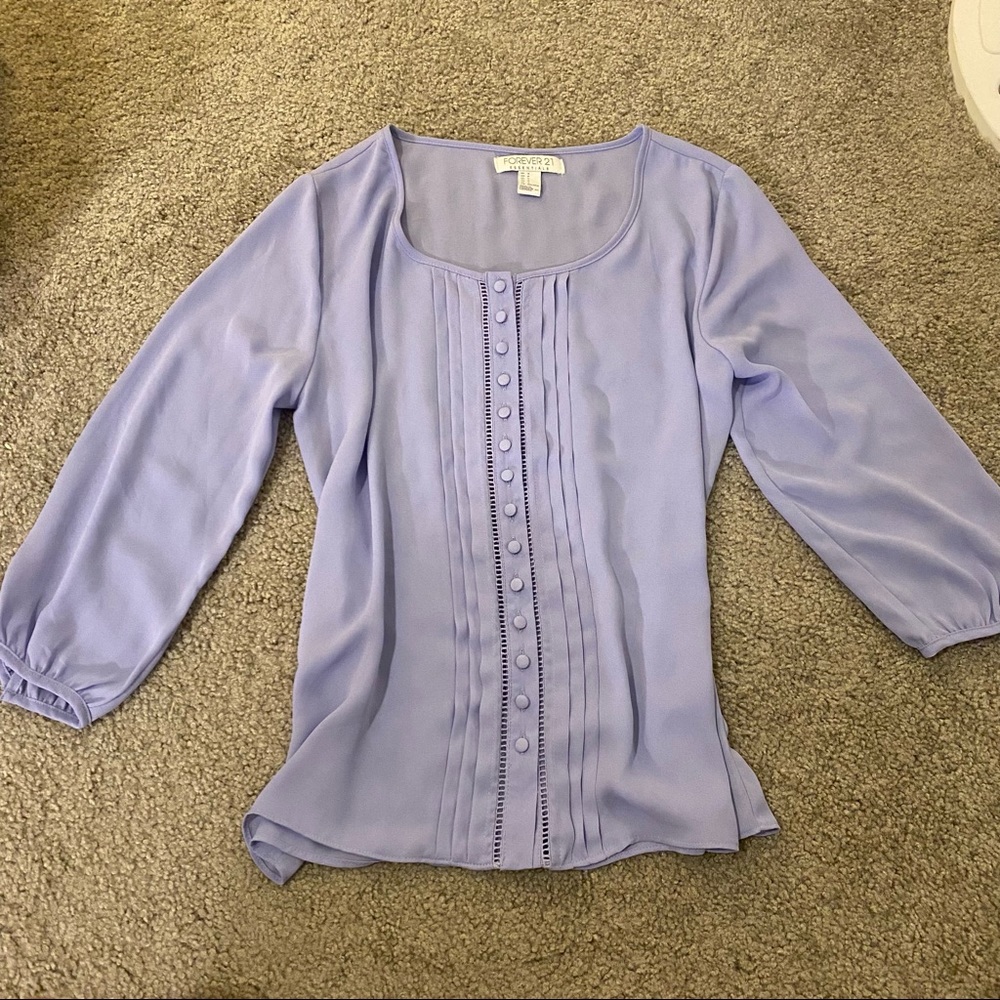 Lavender 3/4 sleeve blouse